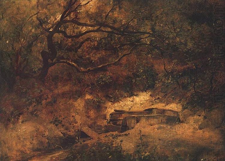 Maksymilian Gierymski Apple-tree over stream china oil painting image